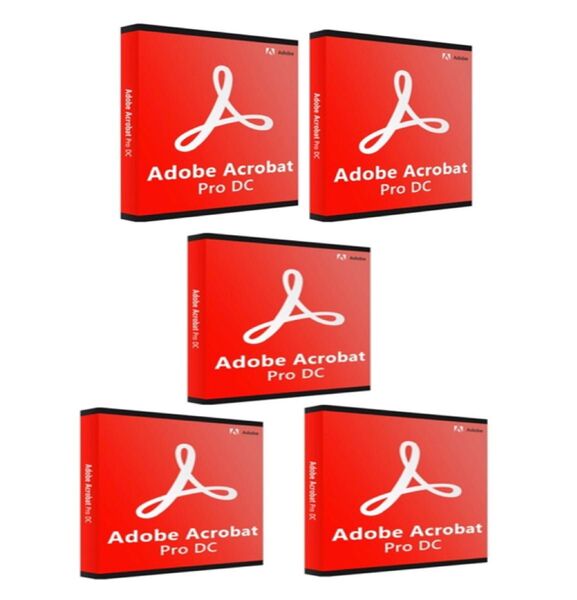 Adobe Acrobat Pro DC(バージョン2019)/Windows版/永続版/USBインスト一ラー・シリアル付(5枚)