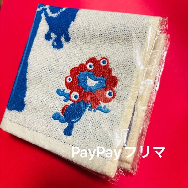 【新品】大阪関西万博 EXPO2025 ミャクミャク 刺繍 ハンカチ ミニタオル