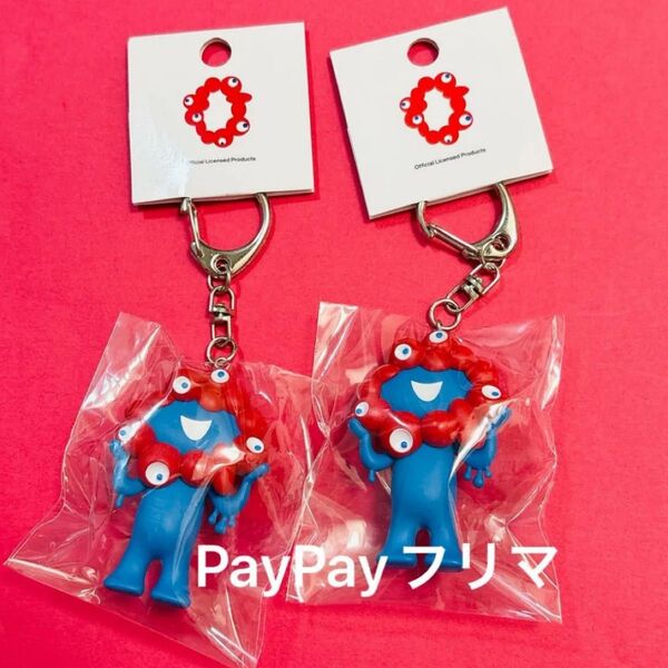 【2個セット】EXPO2025 関西万博 大阪 ミャクミャク 立体キーホルダー PVC