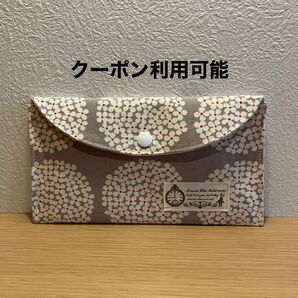 マルチケース 通帳ケース ハンドメイド 北欧テイスト flower 花柄