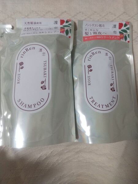 凛恋 リンレン R シャンプー&トリートメント ローズ&ツバキ 詰替用 つめかえ 400ml