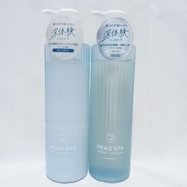 h&s 深体験ヘッドスパ リフレッシュ×さらつや トリートメント シャンプー435g