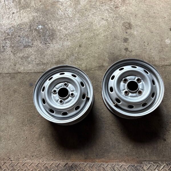 スバル 純正 鉄ホイール テッチン PCD100 4H スチールホイール サンバー