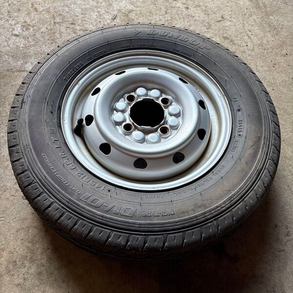 145R12 スペアタイヤ LT 4H 6PR 鉄 スチールホイール