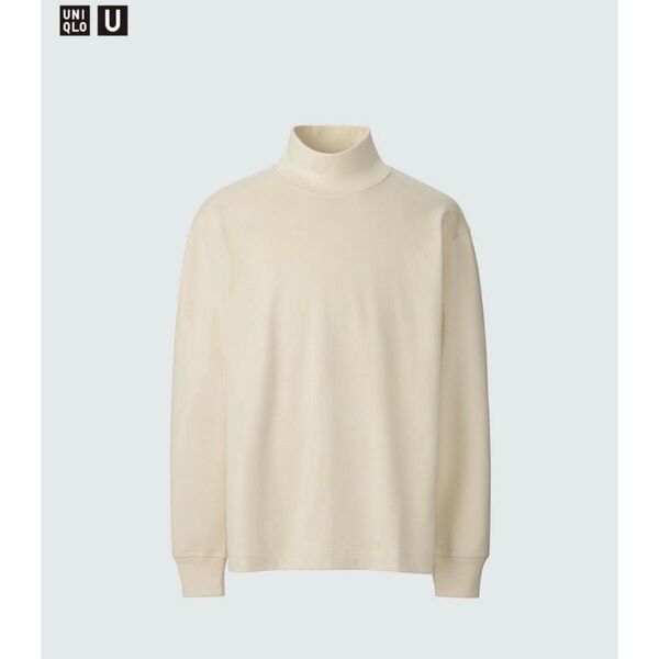 【新品】UNIQLO U ブラッシュドモックネックTシャツ