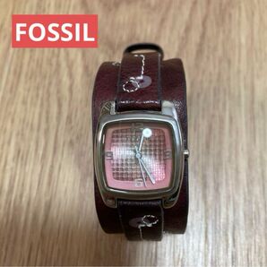 FOSSIL フォッシル レザーベルト 腕時計 ジャンク品