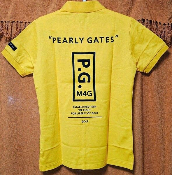 PEARLY GATES パーリーゲイツの半袖ポロシャツ イエロー