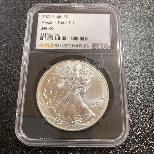 銀貨 99.9% 純銀 シルバー イーグル 銀貨 NGC 鑑定済 1オンス Silver Eagle 米国 旧デザイン 2021