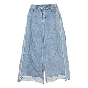 GRL グレイル デニム ワイドパンツ ライトブルー レディース