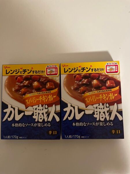 ★カレー職人 スパイシーチキンカレー 辛口 170g×2個 レンジ対応★