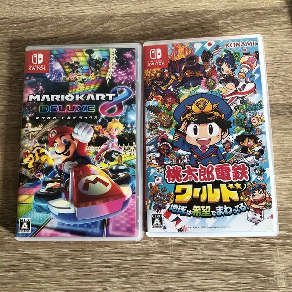 任天堂switchソフト マリオカート8 桃太郎電鉄ワールド