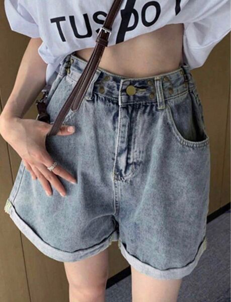 SHEIN デニム ショートパンツ ジーンズ