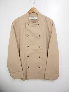 18AW POLYPLOID ポリプロイド DOUBLE BREASTED JACKET TYPE-C ダブル ブレステッド シャツ ジャケット ベージュ サイズ3 219K