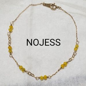 NOJESS ノジェス K10 イエロー 天然石 ブレスレット