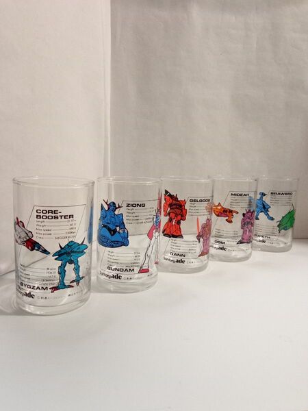 ガンダムグラス 5個セット サントリーエード 非売品