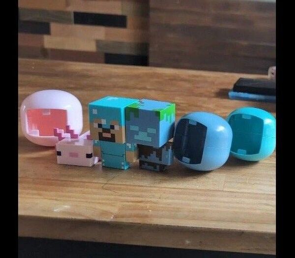 マイクラ ブロック ガチャガチャ カプキャラ バンダイBANDAI マインクラフト フィギュア スティーブ ドラウンド