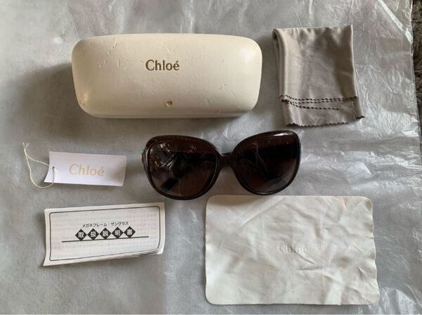 サングラス Chloe ヴィンテージ ブラウン レディース クロエ