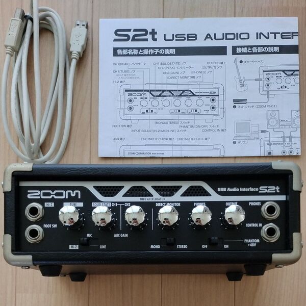 ZOOM S2t USBオーディオインターフェース 【ジャンク品】