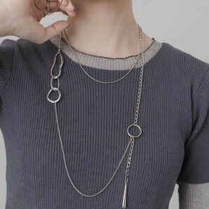 新品 未使用 SMELLY マルチウェイキーチェーン シルバー マルチチェーン ネックレス チェーンネックレス 喜平