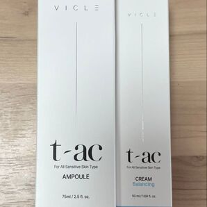 t-ac VICLE ニキビ鎮静 アンプル 美容液 クリーム 皮脂 にきび