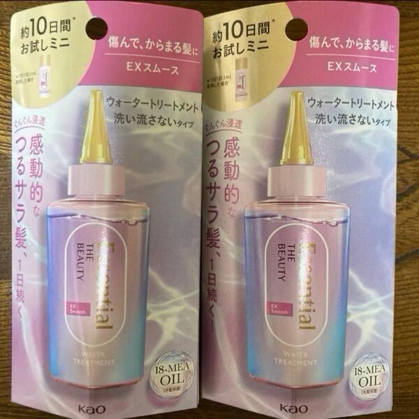 エッセンシャル ザビューティ 髪のキメ美容ウォータートリートメント EXスムース × 2個