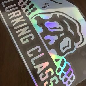 レインボーメッキステッカー ラーキングクラス lurking classサーフィン ヘルメット スノーボード ステッカー