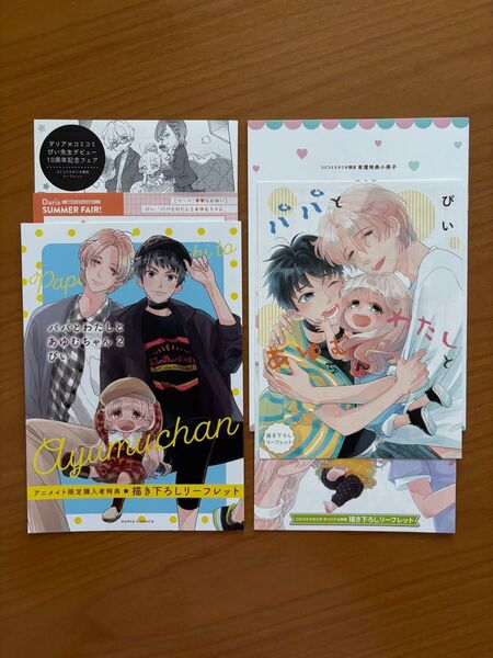 BLコミック ぴい パパとわたしとあゆむちゃん 特典 リーフレット 小冊子 コミコミ アニメイト