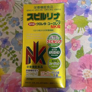 【未使用、箱ダメージ有】スピルリナプラスNK粒 300粒