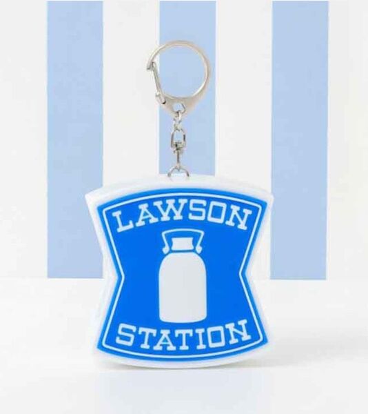 LAWSON OFFICIAL BOOK ローソンの看板そのまんまキーホルダーver. ローソン 光る キーホルダー ライト 新品
