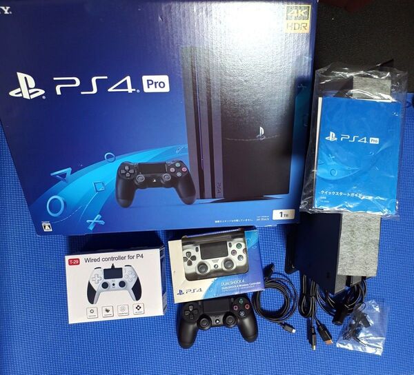 PS4Pro/Play Station 4 Pro (SSD 500GB換装済み)、コントローラーなどオマケ付き