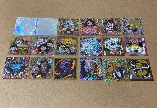 にふぉるめーしょん ワンピース 大海賊シールウエハース ワノ国編 登場キャラ 18枚セット