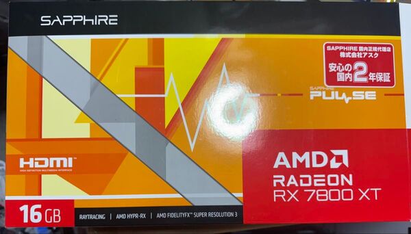 SAPPHIRE PULSE AMD RADEON RX 7800 XT グラフィックボード