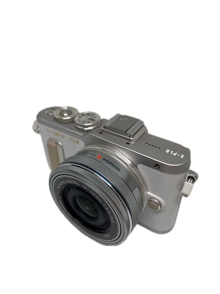 シャッター451回の極小品!新品同様,自撮り オリンパス PL8 ミラーレス電動パンケーキレンズキット
