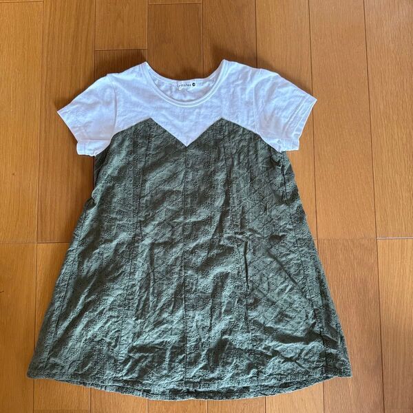140 Tシャツ チュニック 半袖 女の子 夏服 ブランシェス