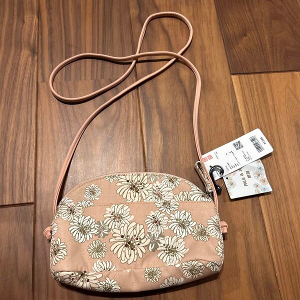 新品 ポール&ジョー ポシェット 花 ピンク ポーチ UNIQLO PAUL & JOE pink クリザンテーム 斜め掛けバッグ