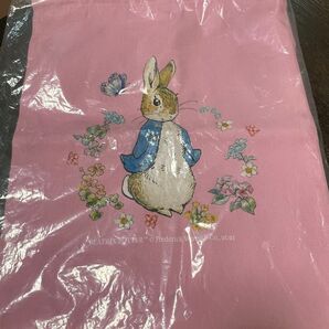【新品】ピーターラビットの巾着袋/ピンク