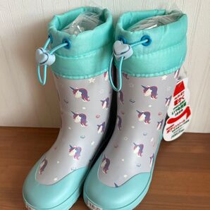 子供用 レインブーツ ユニコーン柄 16.0cm 新品 長靴