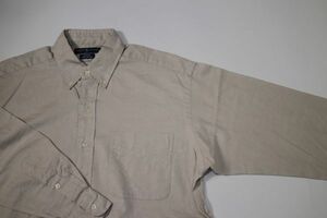 【古着レア美品ラルフローレンボタンダウンシャツSベージュ】polo Ralph LaurenビンテージVINTAGEアメカジ