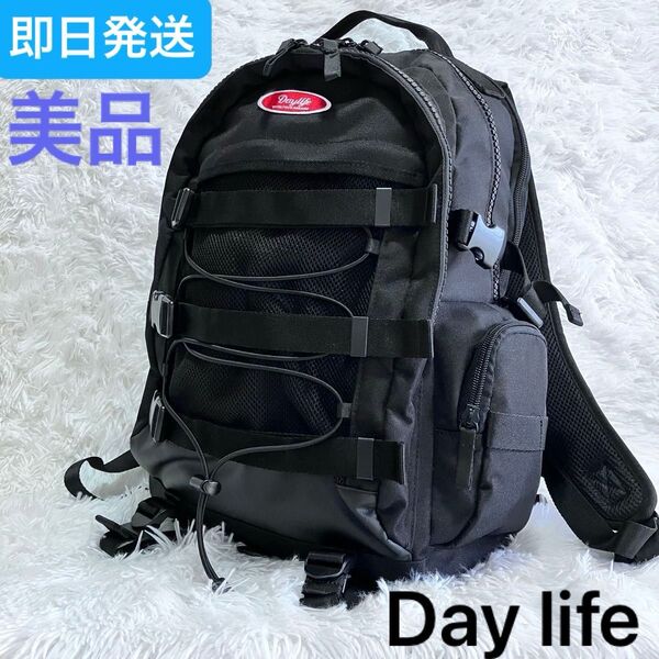 【美品】DayLife デイライフ リュック バックパック 黒 65L 韓国 大容量 登山 通学 多機能 防災 リュックサック