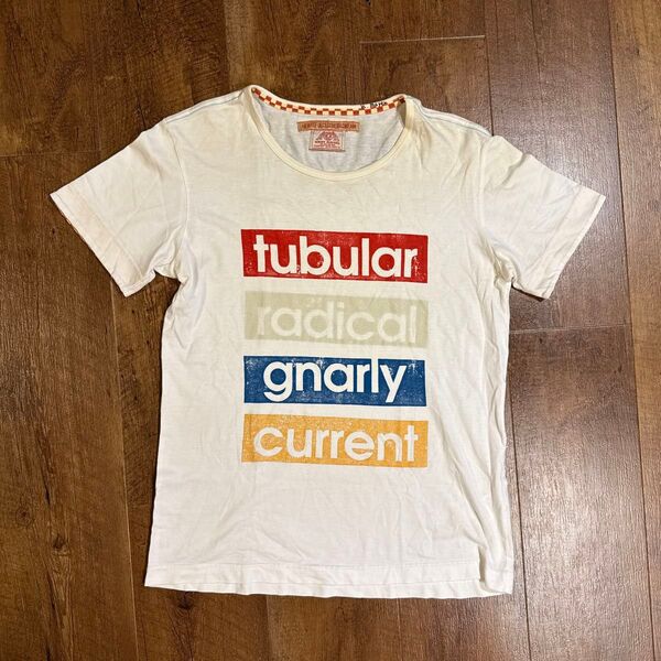 y2k 90's ホワイト 半袖Tシャツ Tシャツ グラフィックプリント 白 英字プリント 短丈 メンズ Mサイズ T-Shirt
