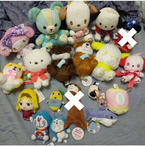 ちいさなマスコット ぬいぐるみマスコット まとめ売り サンリオ ドラえもん等
