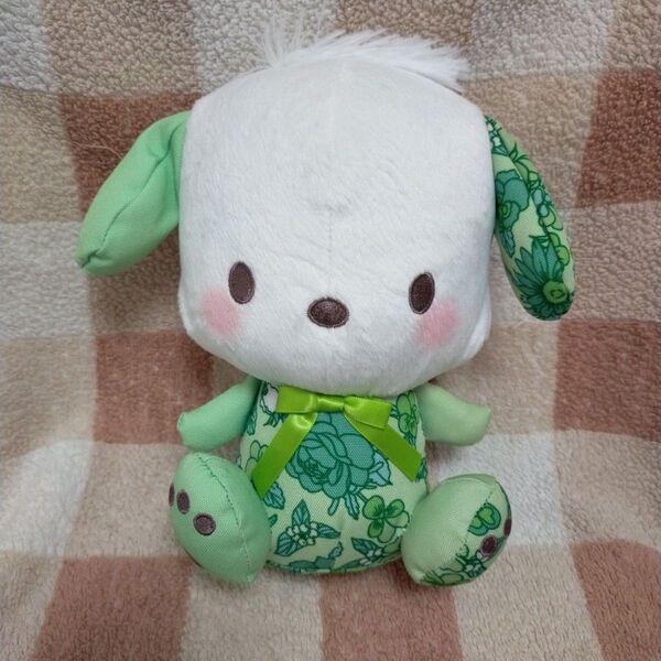 サンリオキャラクターズ 手芸ぬいぐるみ ポチャッコ グリーン 花柄コスチューム グリーン 緑