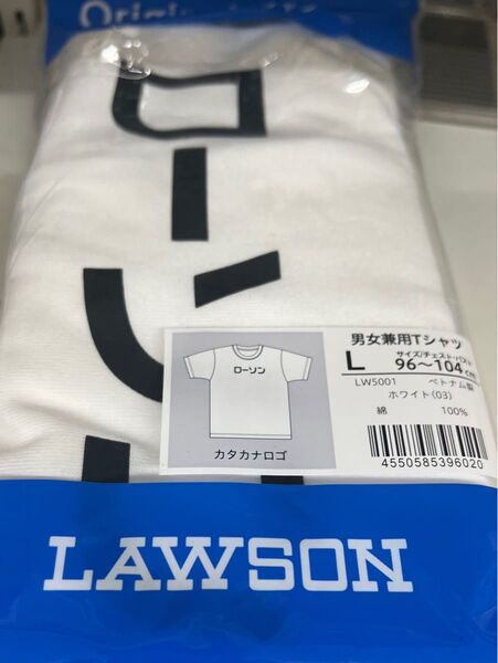 ラスト商品 ローソン オリジナルTシャツ カタカナロゴ Lサイズ LAWSON