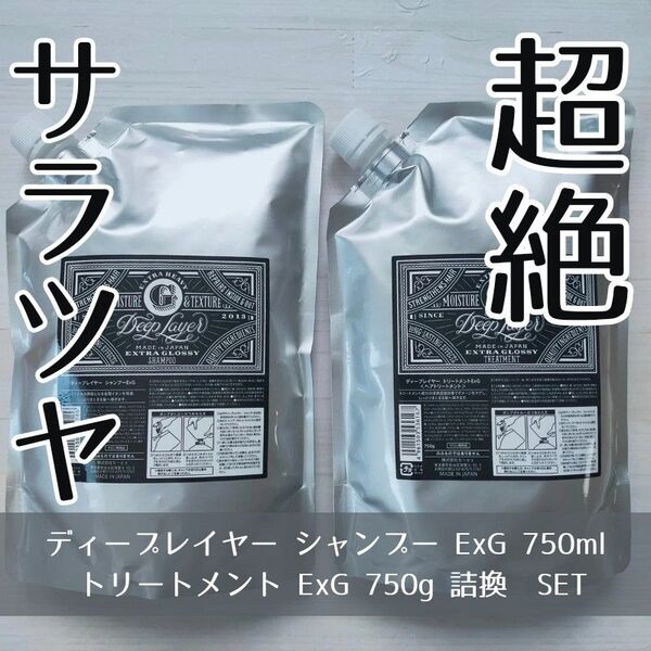 新品 ディープレイヤー シャンプー&トリートメント ExG 750ml/g詰替