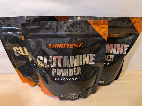 LIMITEST グルタミンパウダー 500g 3個セット
