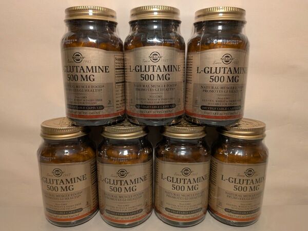 SOLGAR L-グルタミン 500mg 100粒 7個セット