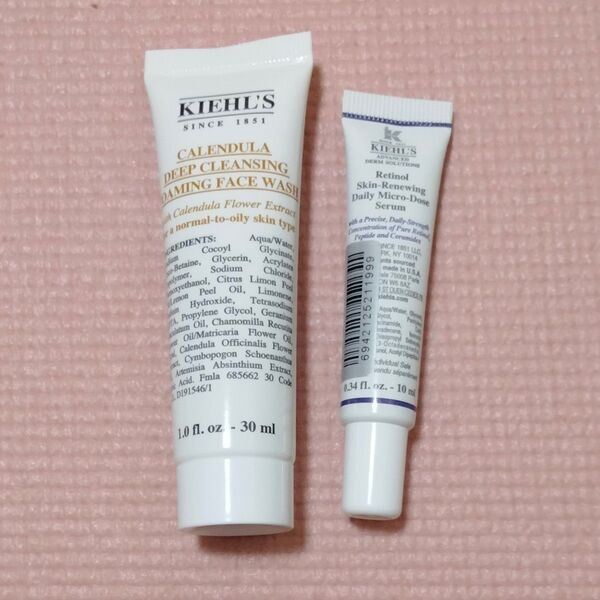 Kiehl's キールズ DS RTN リニューイング セラム 10ml×1本 レチノール ミニサイズ 《オマケ》キールズ洗顔料