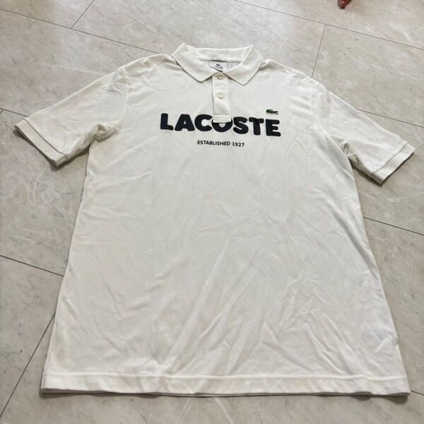 LACOSTE LiVE ラコステ ライブ ホワイト ポロシャツ M