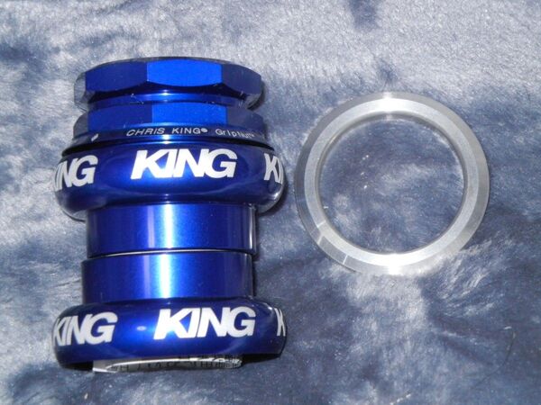Chris King Gripnut 1-1/8 ヘッドセット ネイビー for ブロンプトン Brompton クリスキング