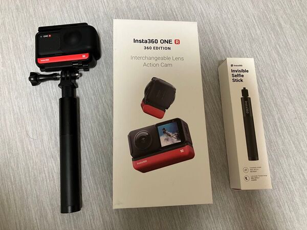 Insta360 ONE R 360 EDITION 本体 + 自撮り棒